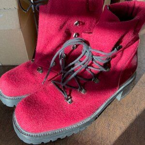 Stuart Weitzman Felted Wool/Gortex Boots